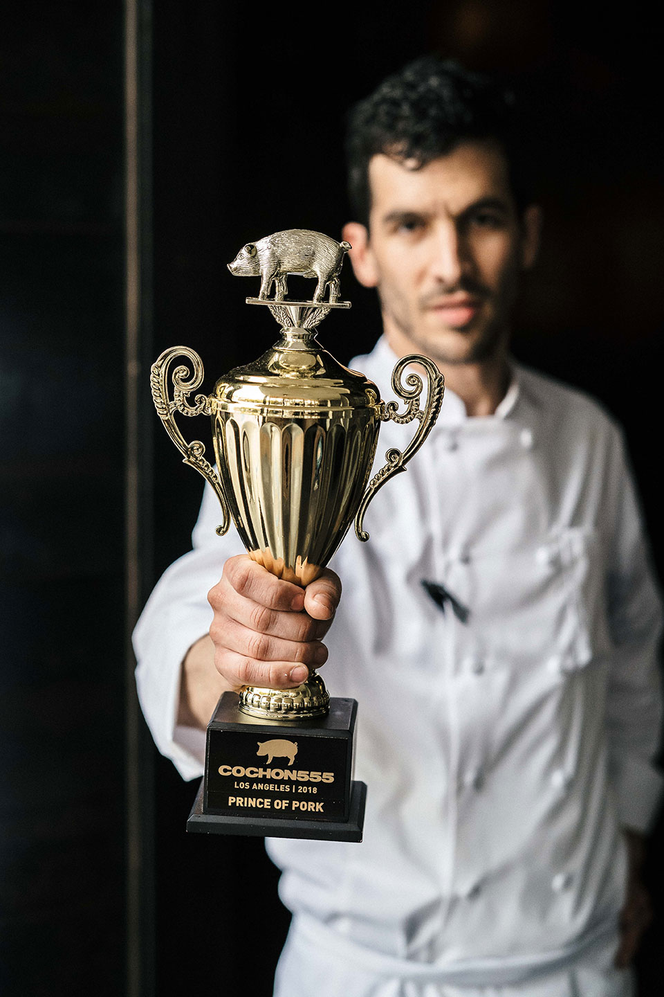 chef holding trophy